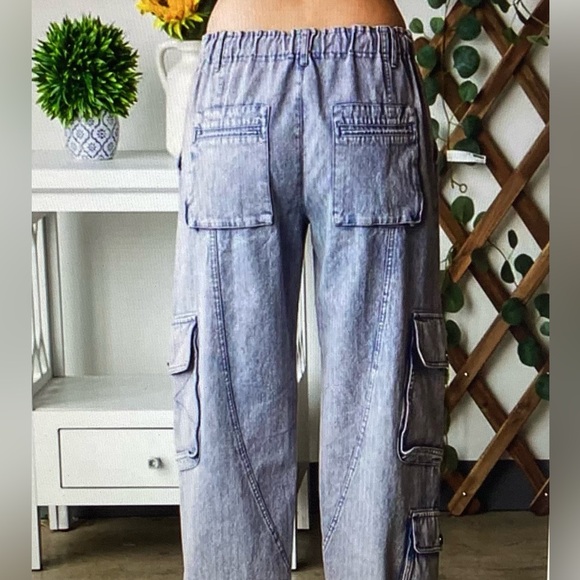 New—Oli & Hali Cargo Pants with Drawstring - Picture 5 of 10